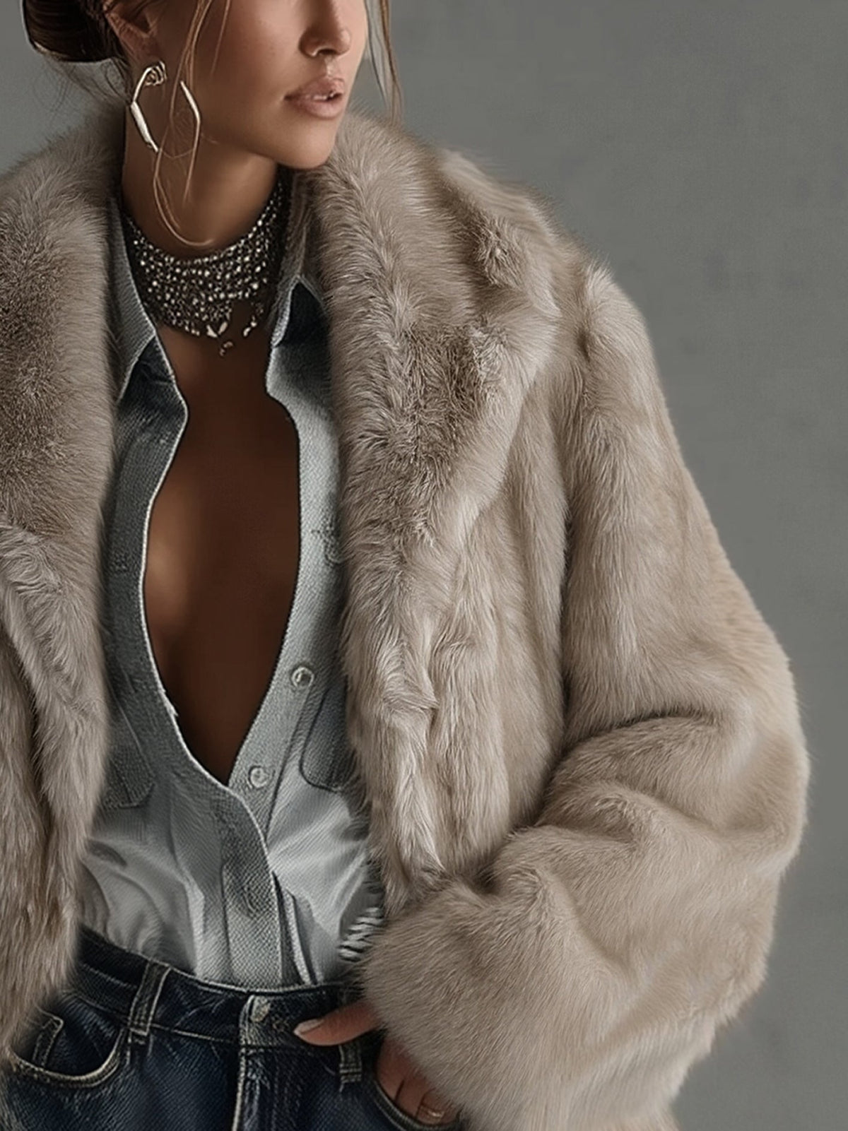 Chaqueta Beige