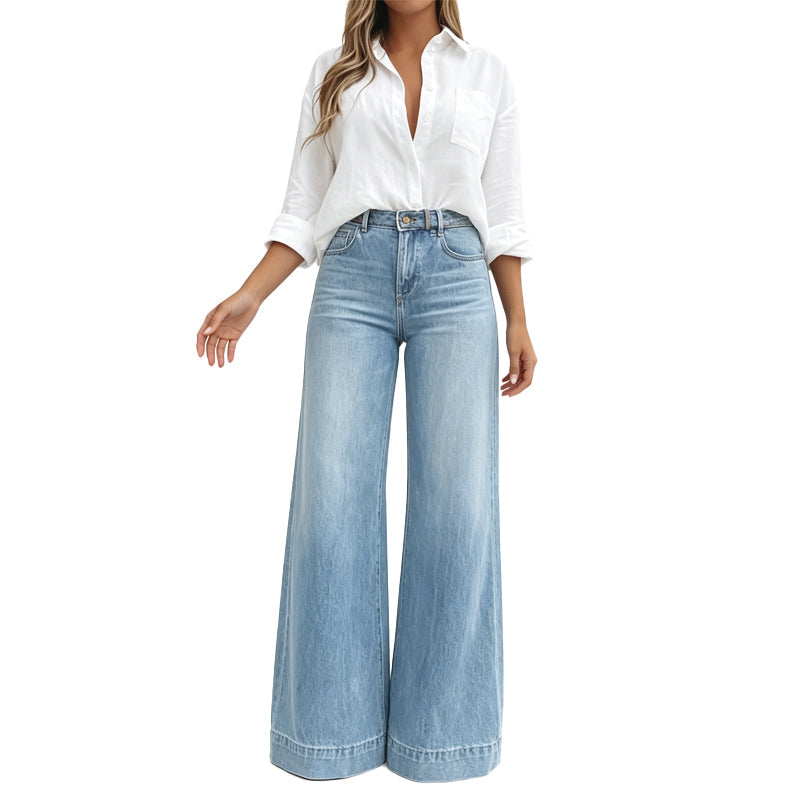 Lucia | Jeans Pierna Ancha Efecto Estilizador