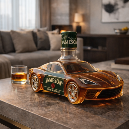 Decantador de Whisky – Edición Corvette - moda de mujer, detalle de tejido | Chloe Bennett