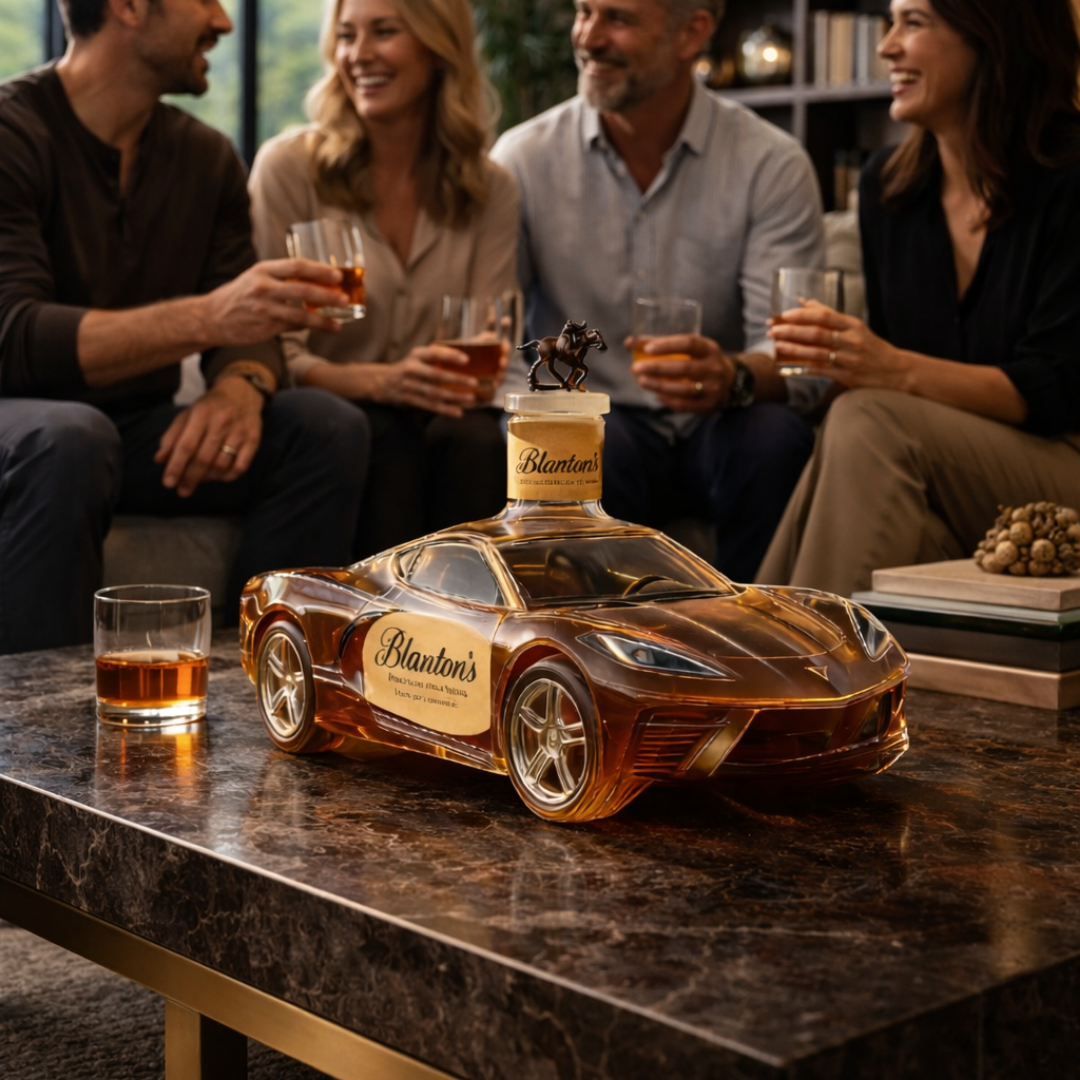 Decantador de Whisky – Edición Corvette - moda de mujer, vista lateral | Chloe Bennett