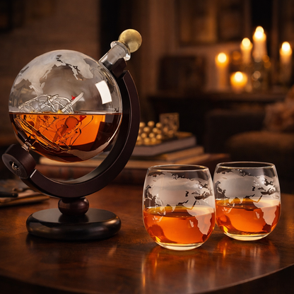 Decantador de Whisky – Edición Mapa del Mundo - moda de mujer, vista principal | Chloe Bennett