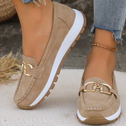 Daniela - Mocasines de Plataforma con Hebilla - calzado de mujer, vista frontal | Chloe Bennett