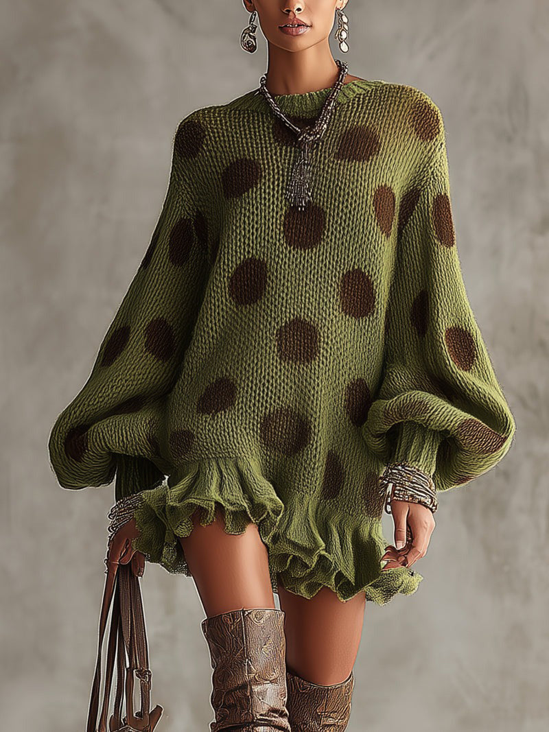 Vestido Corto Lunares