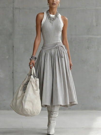 Vestido Midi Beige 1