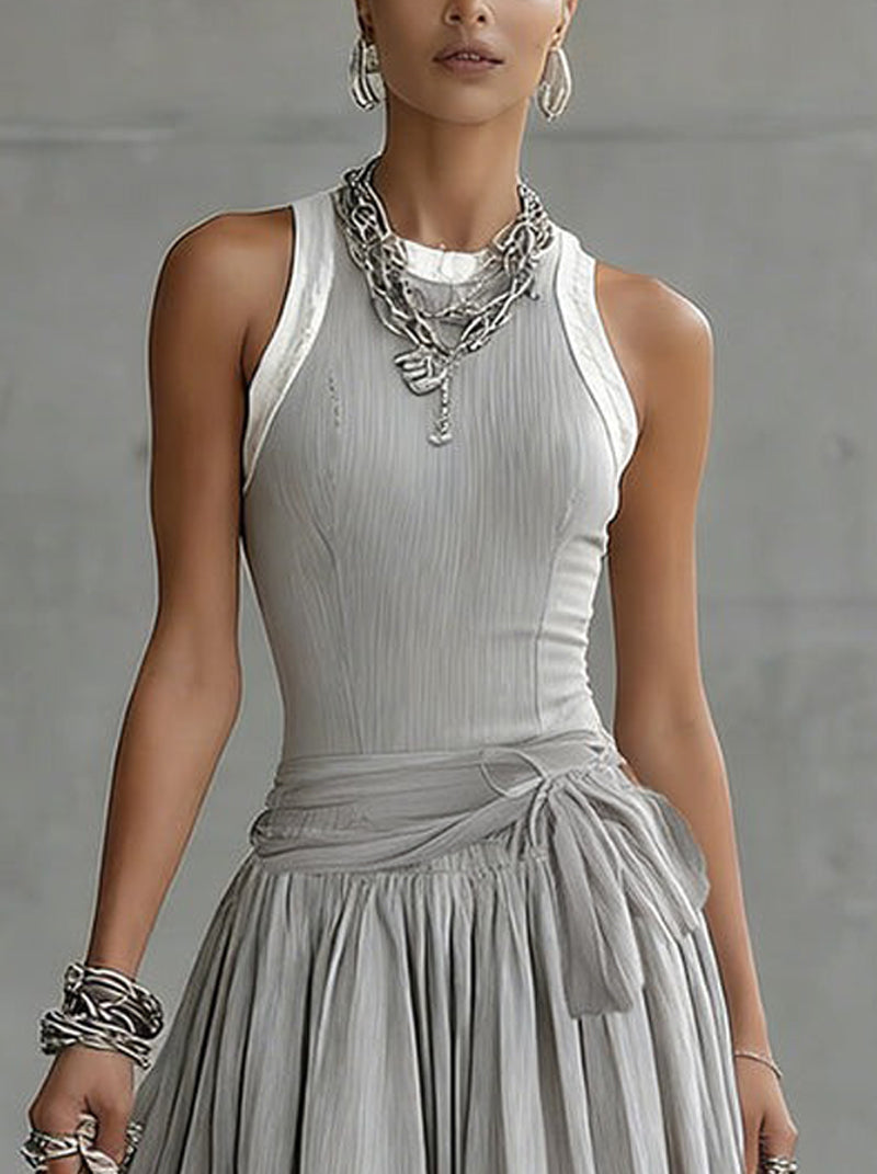 Vestido Midi Beige 1
