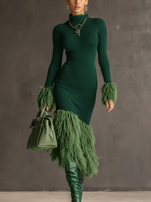 Vestido Ajustado Verde Esmeralda