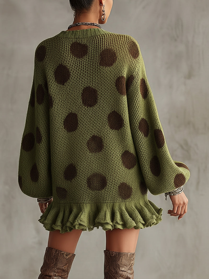 Vestido Corto Lunares