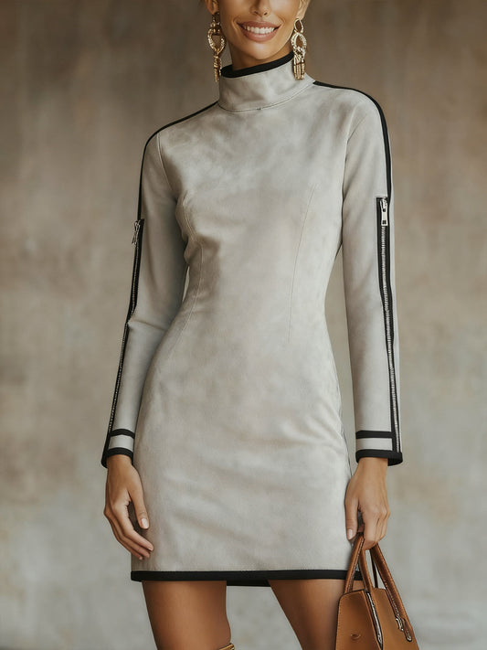 Vestido Corto Gris 1