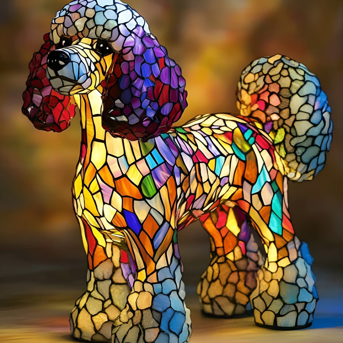 Lámpara Elegante con Forma de Caniche - lámpara decorativa | Chloe Bennett