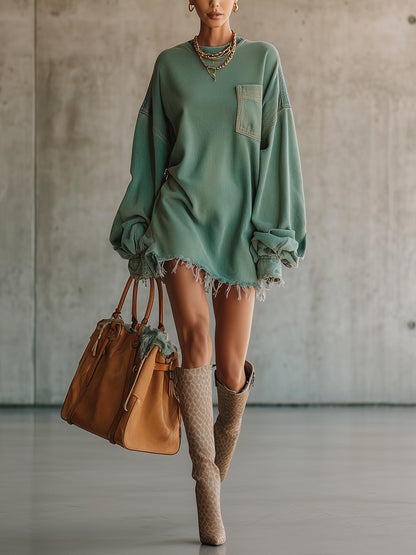 Vestido Corto Denim