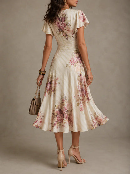 Alba | Vestido Midi Floral Vintage