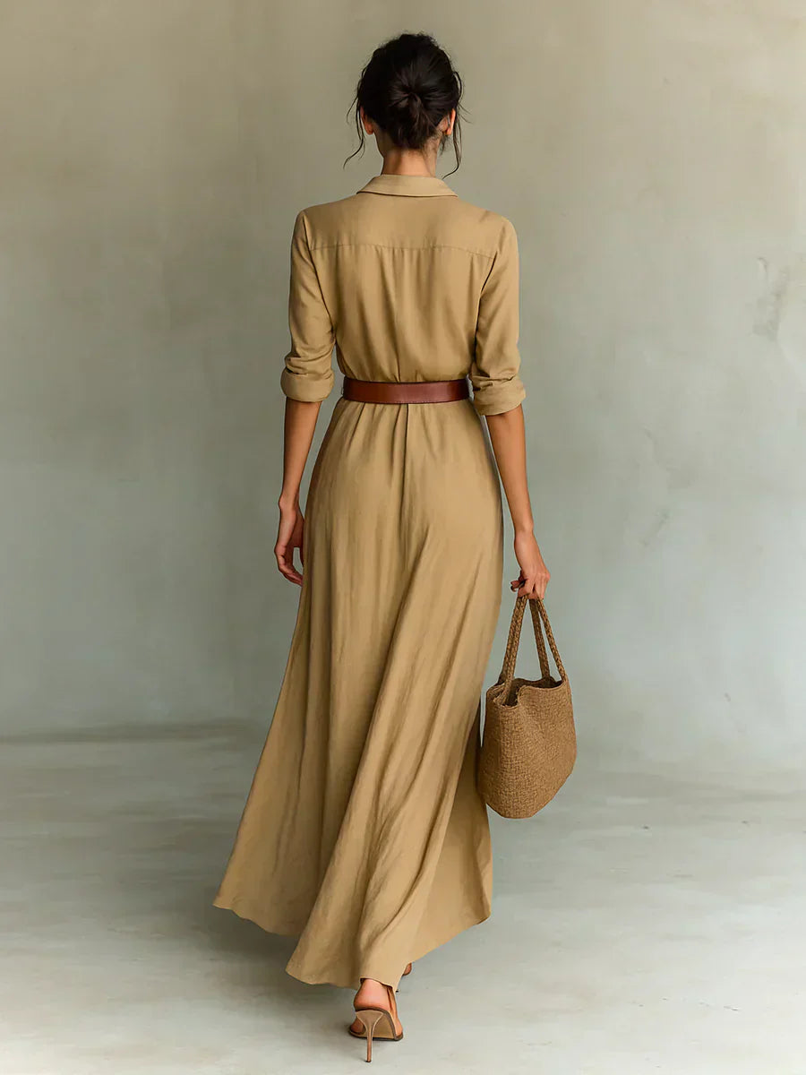 Camilla | Vestido Chemisier con Cintura