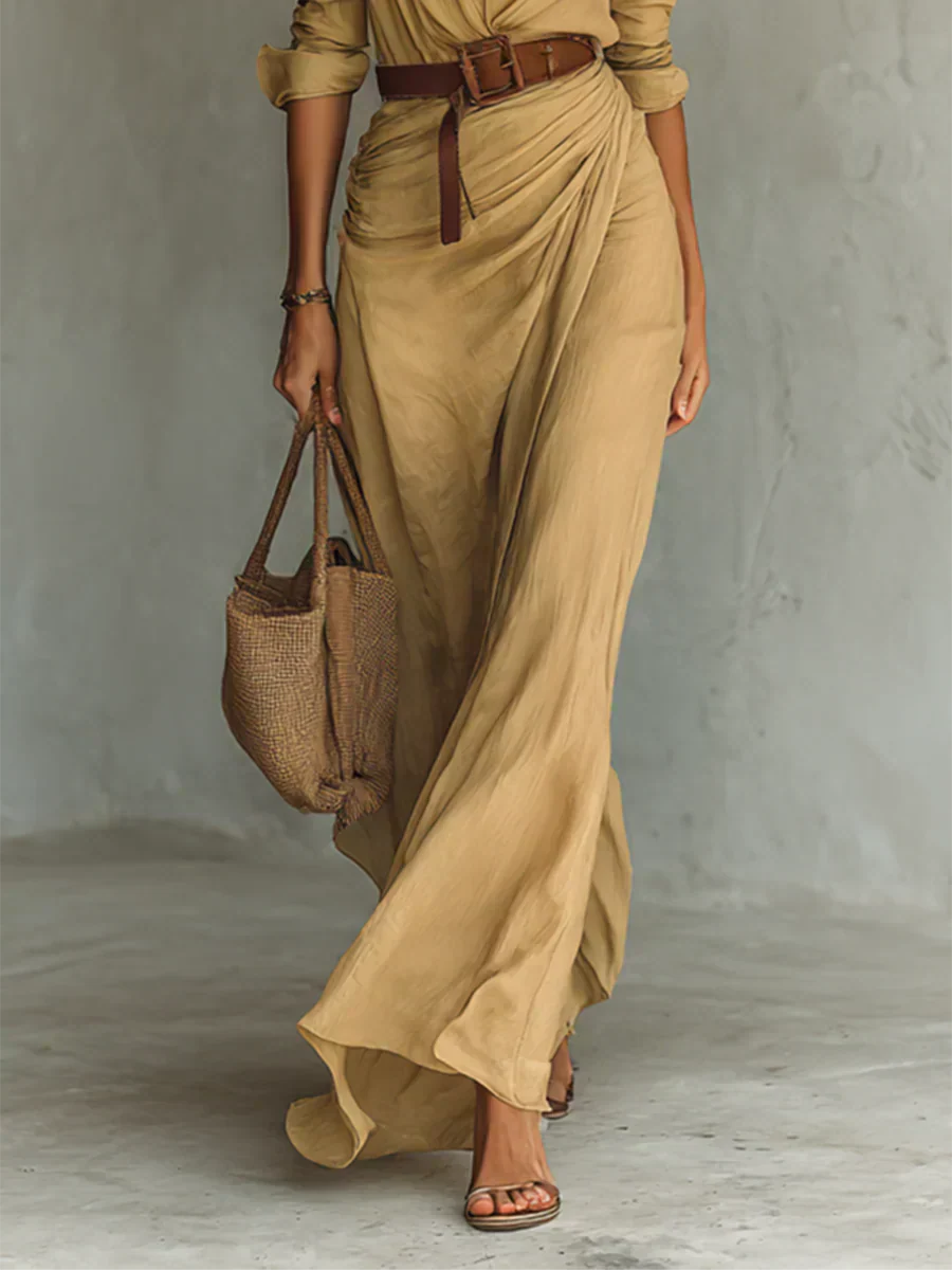 Camilla | Vestido Chemisier con Cintura