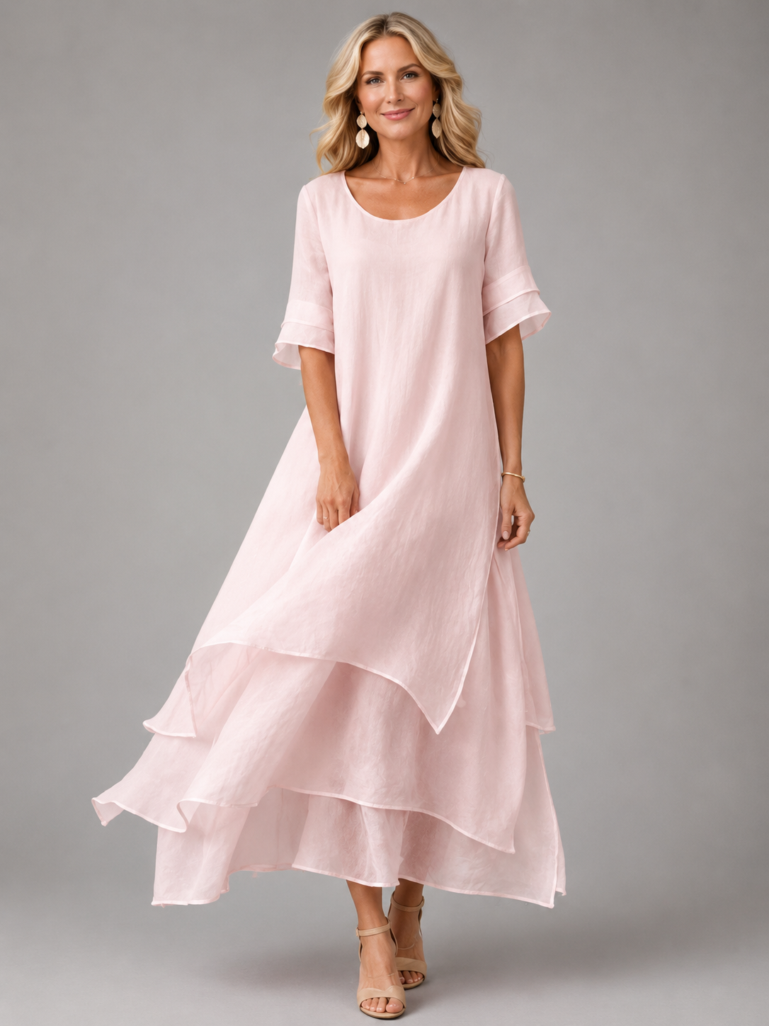 Liora | Vestido Maxi Grace Fluido - vestido de mujer, vista principal | Chloe Bennett