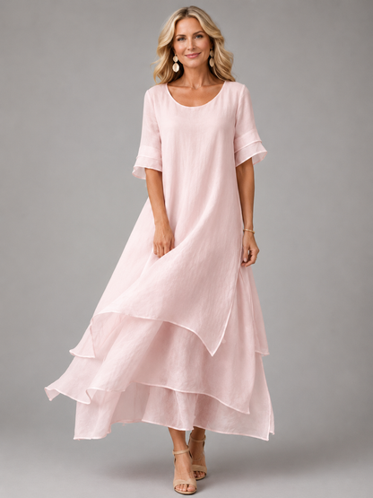 Liora | Vestido Maxi Grace Fluido - vestido de mujer, vista principal | Chloe Bennett