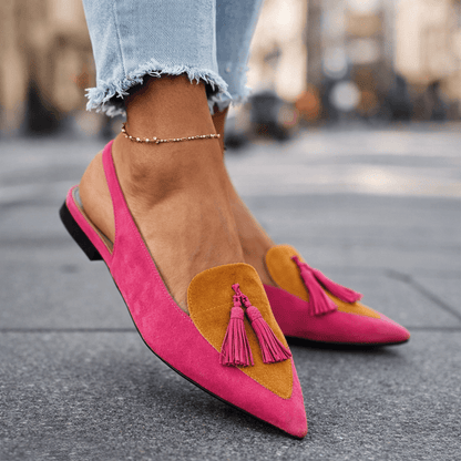 Elena | Sandalias con Correas y Flecos - calzado de mujer, otro ángulo | Chloe Bennett