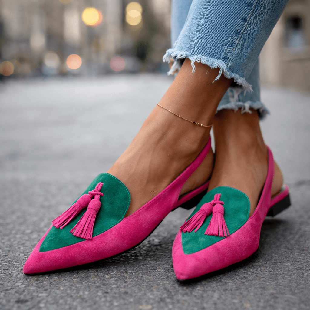 Elena | Sandalias con Correas y Flecos - calzado de mujer, vista principal | Chloe Bennett