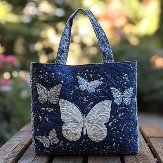Bolso Artesanal - Mariposa Plateada - bolso de mujer, vista principal | Chloe Bennett
