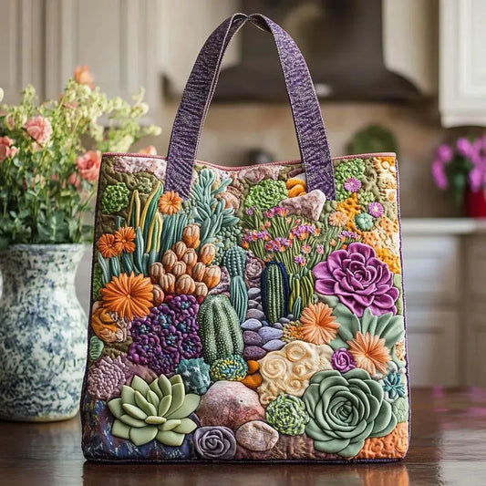 Bolso Artesanal - Jardín de Suculentas - bolso de mujer, vista principal | Chloe Bennett