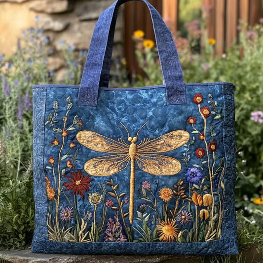 Bolso Acolchado - Libélula Dorada - bolso de mujer, vista principal | Chloe Bennett