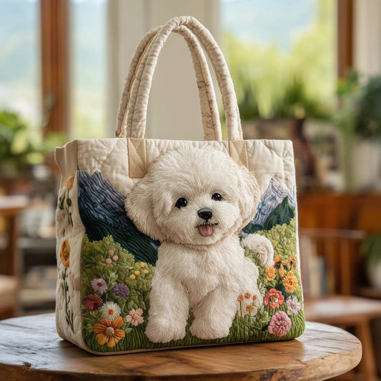 Bolso Artesanal Acolchado - Perro Encantado - bolso de mujer, vista principal | Chloe Bennett