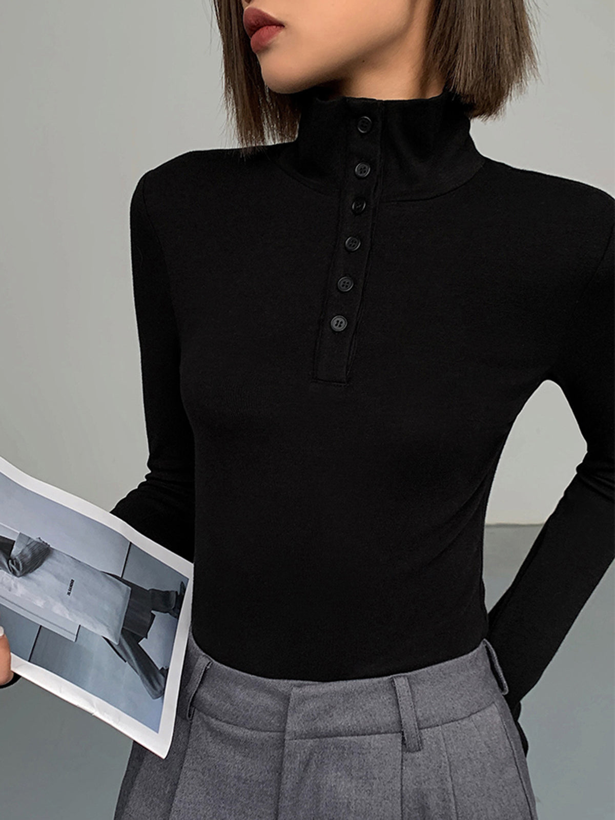 Keila | Camisa Fluida de Manga Larga con Botones