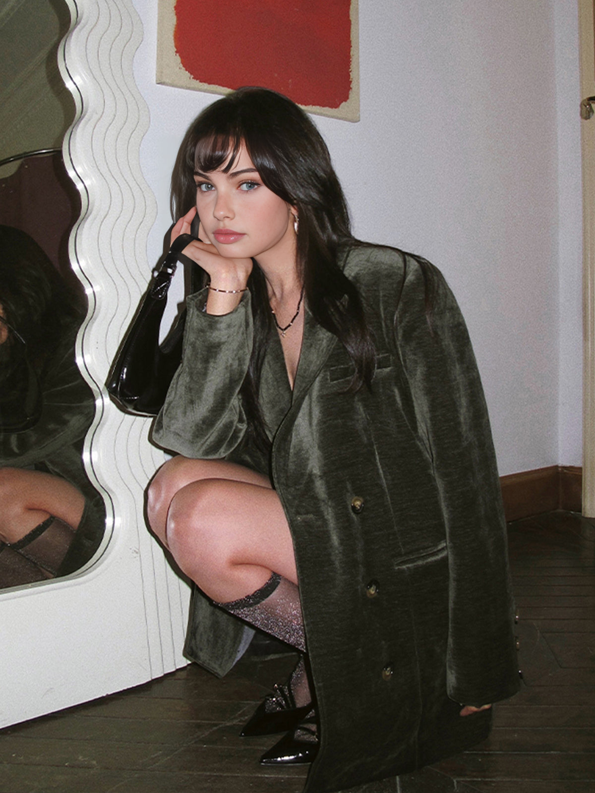 Estrella | Blazer de Terciopelo Retro