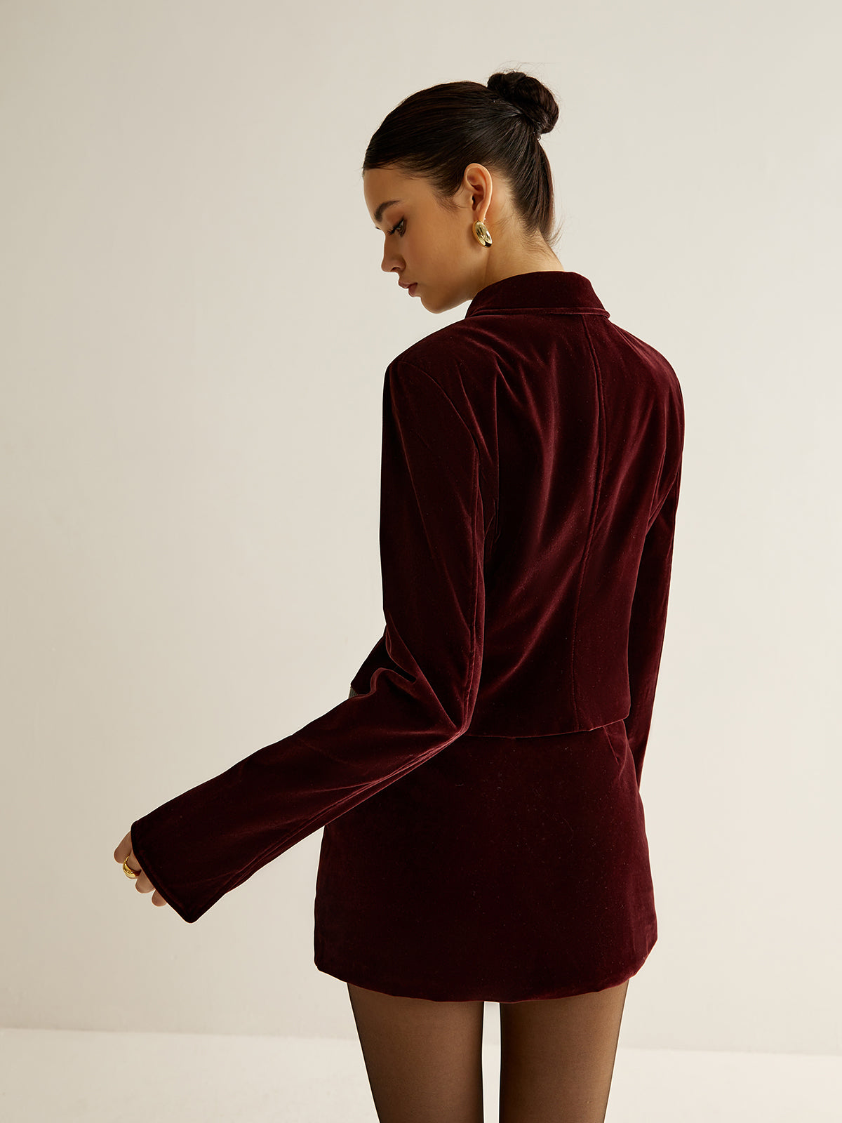 Casilda | Blazer Corto de Terciopelo