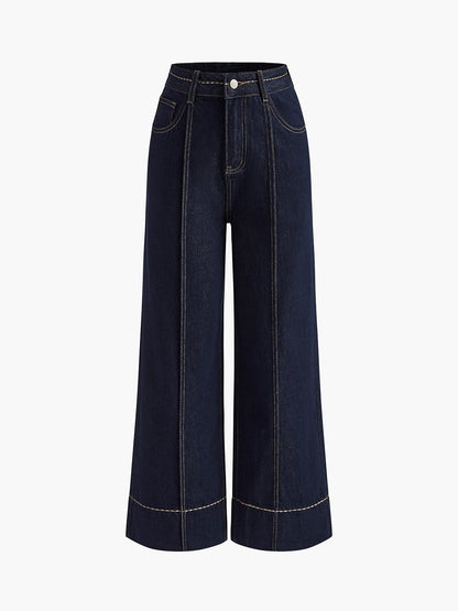 Olga | Jeans Pierna Ancha Básicos