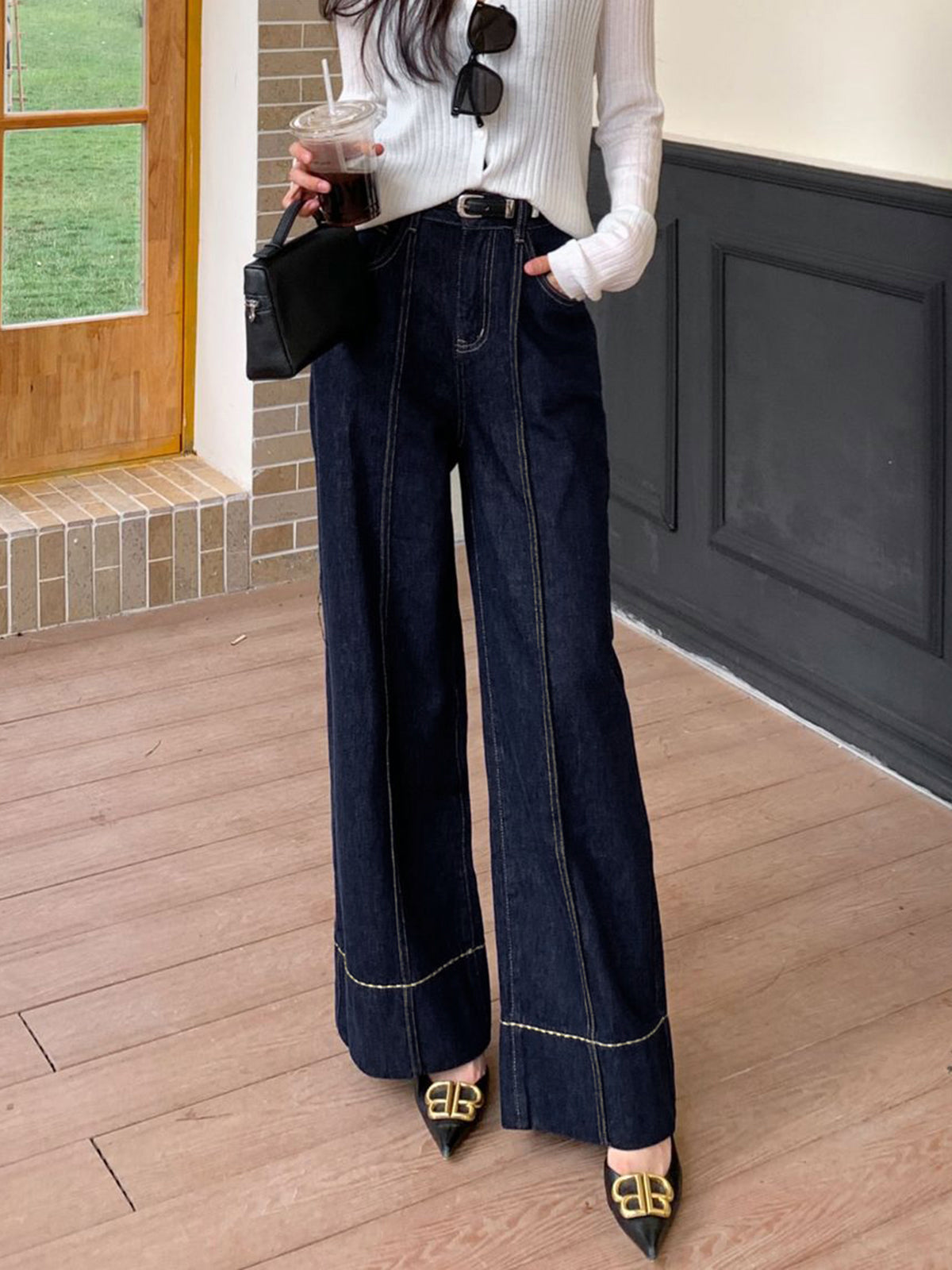Olga | Jeans Pierna Ancha Básicos