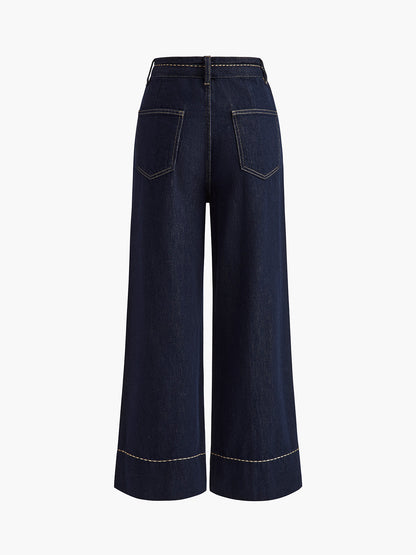 Olga | Jeans Pierna Ancha Básicos