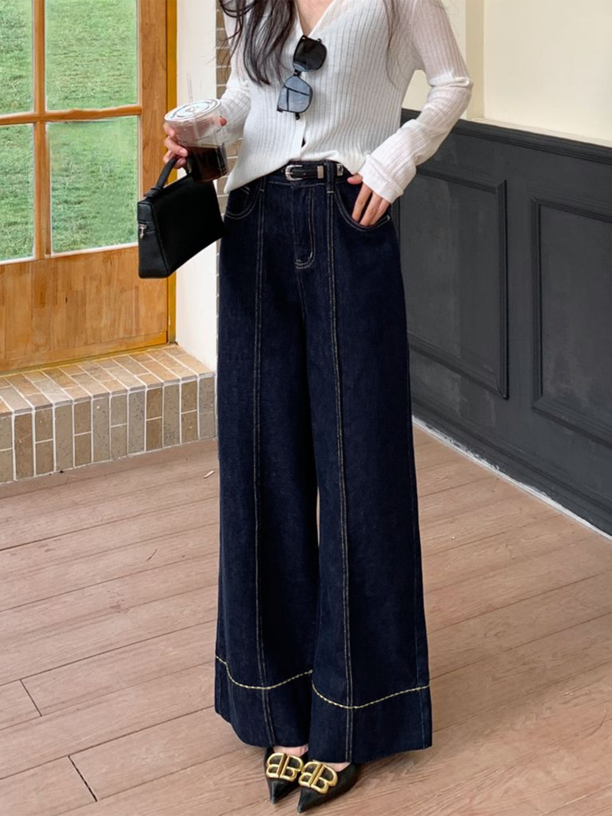 Olga | Jeans Pierna Ancha Básicos