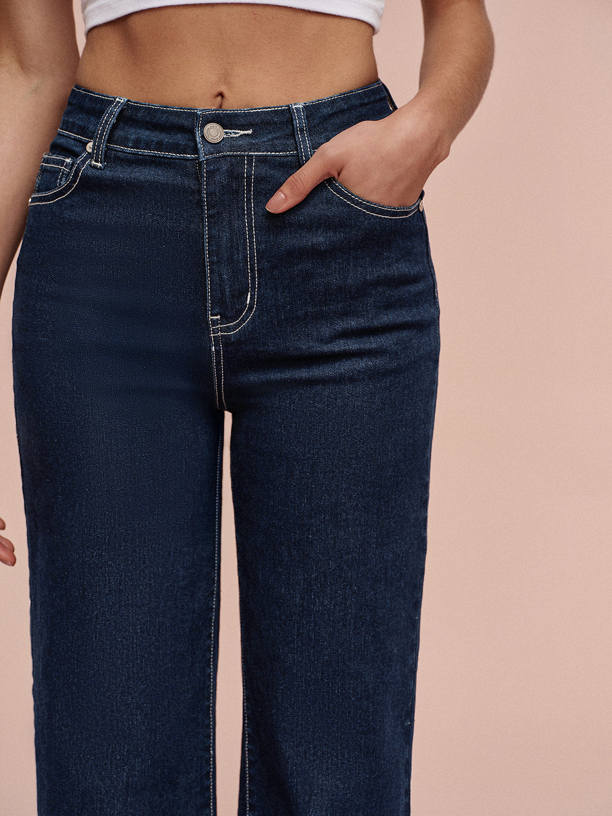 Candela | Jeans Rectos de Tiro Medio