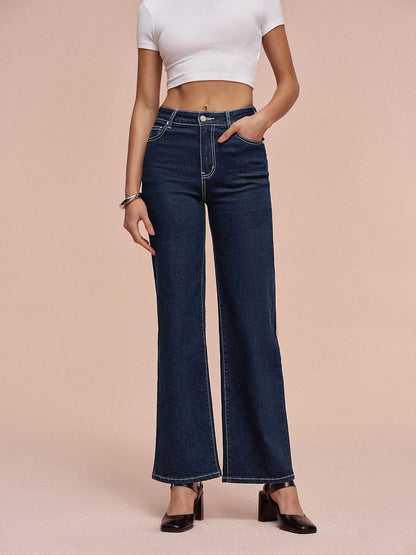 Candela | Jeans Rectos de Tiro Medio