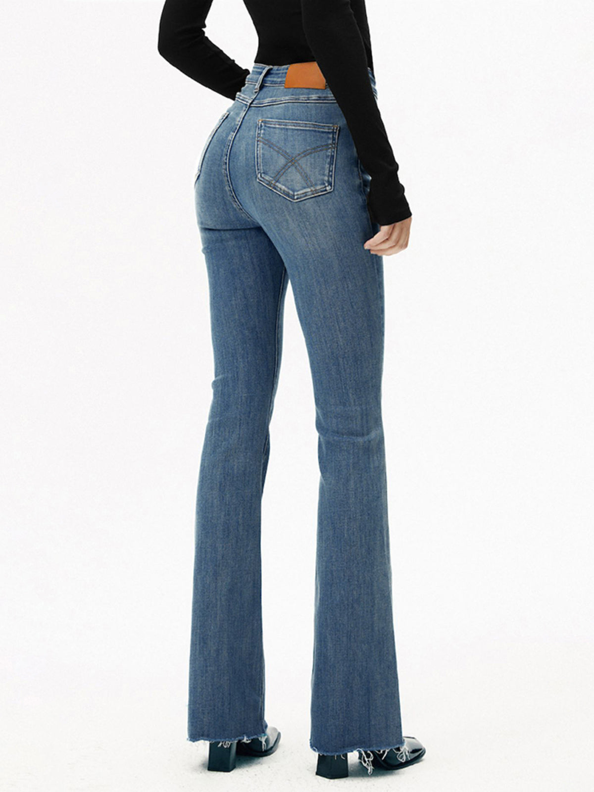 Aurora | Jeans Bootcut de Tiro Alto