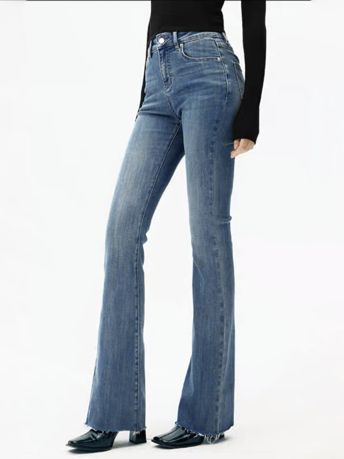 Aurora | Jeans Bootcut de Tiro Alto
