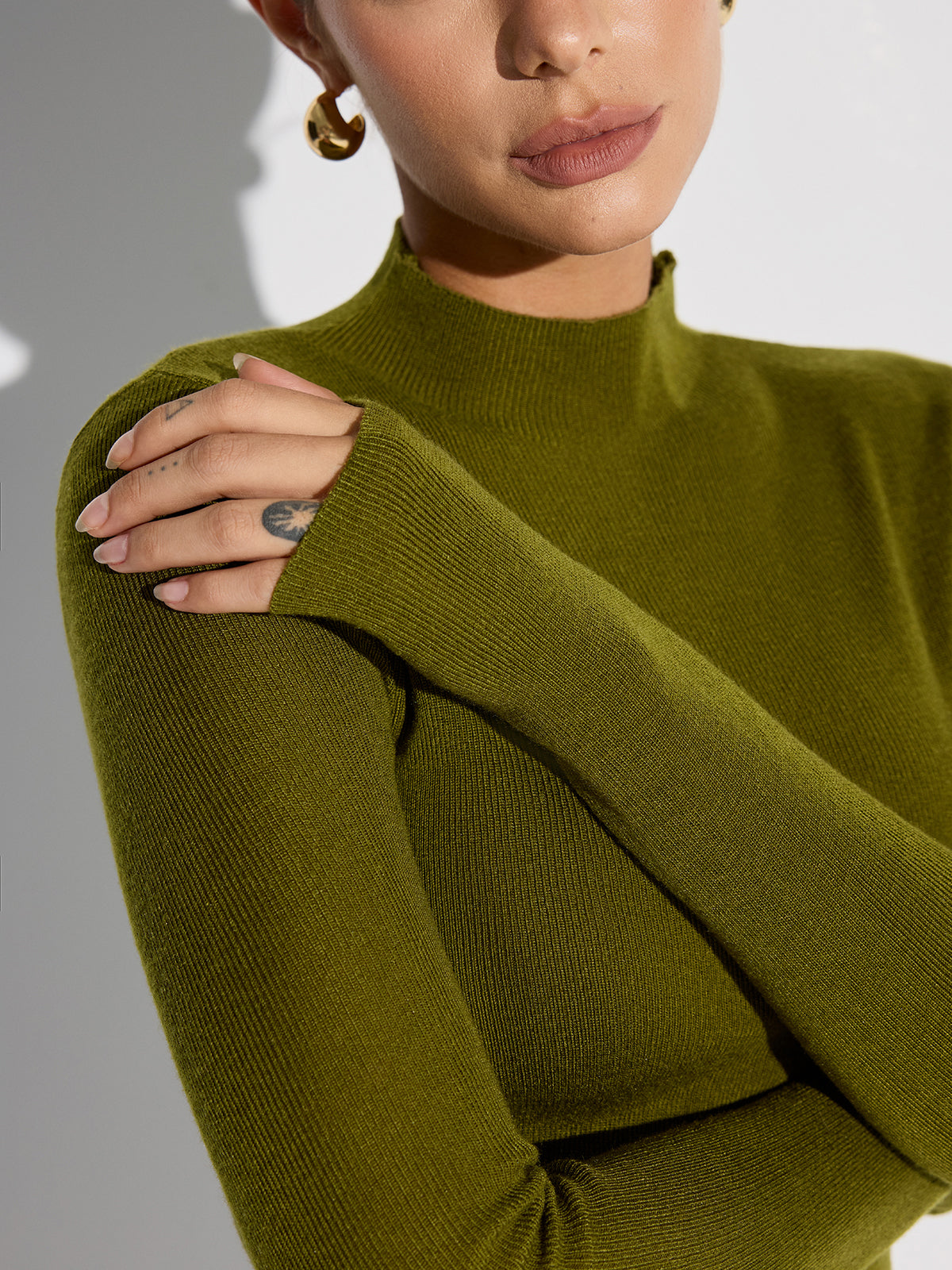 Úrsula | Jersey de Cuello Alto con Lana