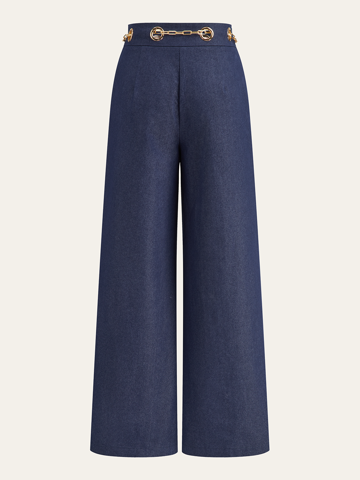 Jara | Jeans Pierna Ancha con Cadena