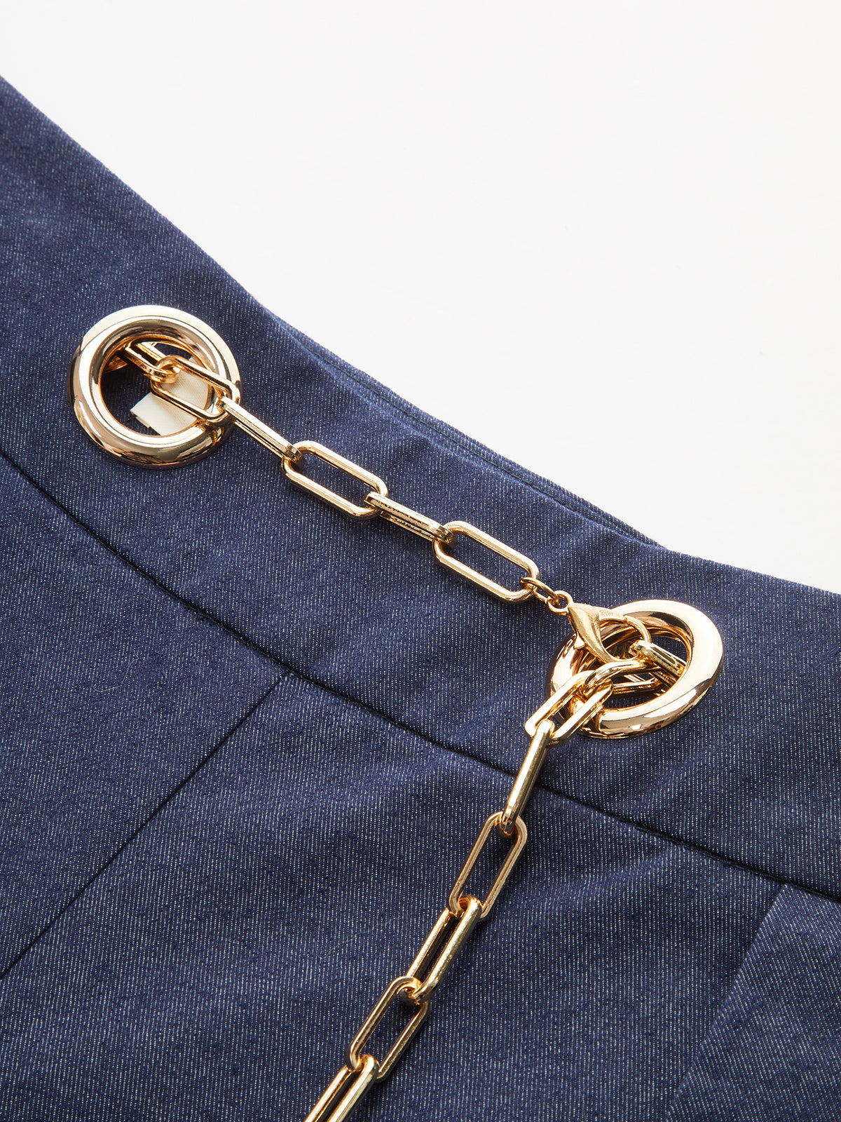 Jara | Jeans Pierna Ancha con Cadena
