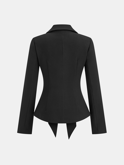 Clotilde | Blazer Entallado con Lazo Delantero