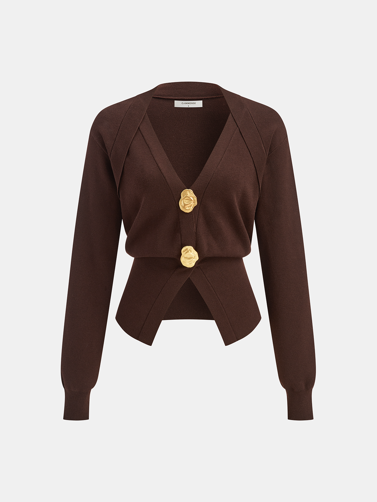 Ángeles | Jersey de Cuello en V con Detalle Metálico