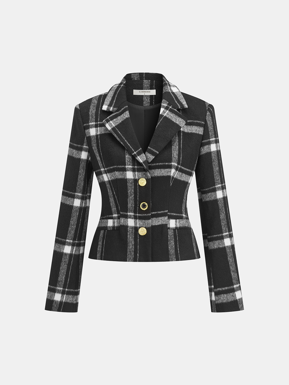 Mariana | Blazer de Cuadros con Lana