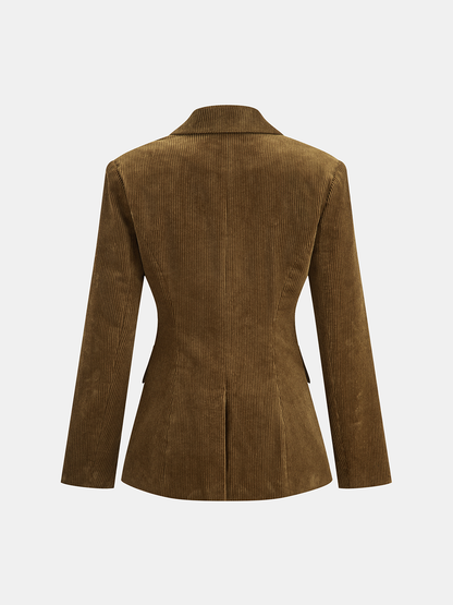 Florencia | Blazer de Pana con Hombros Marcados