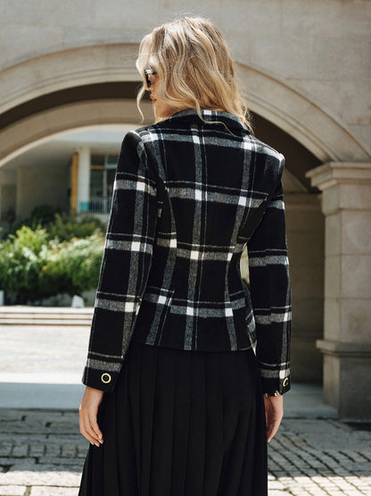 Mariana | Blazer de Cuadros con Lana