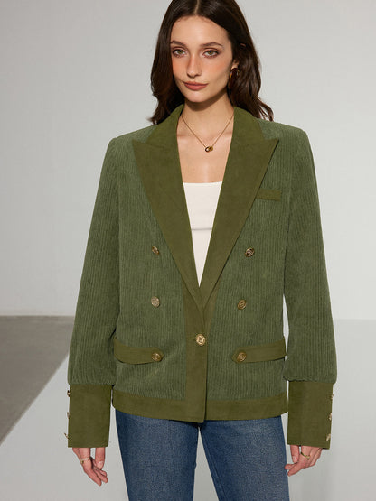 Zulema | Blazer de Pana con Botones Metálicos