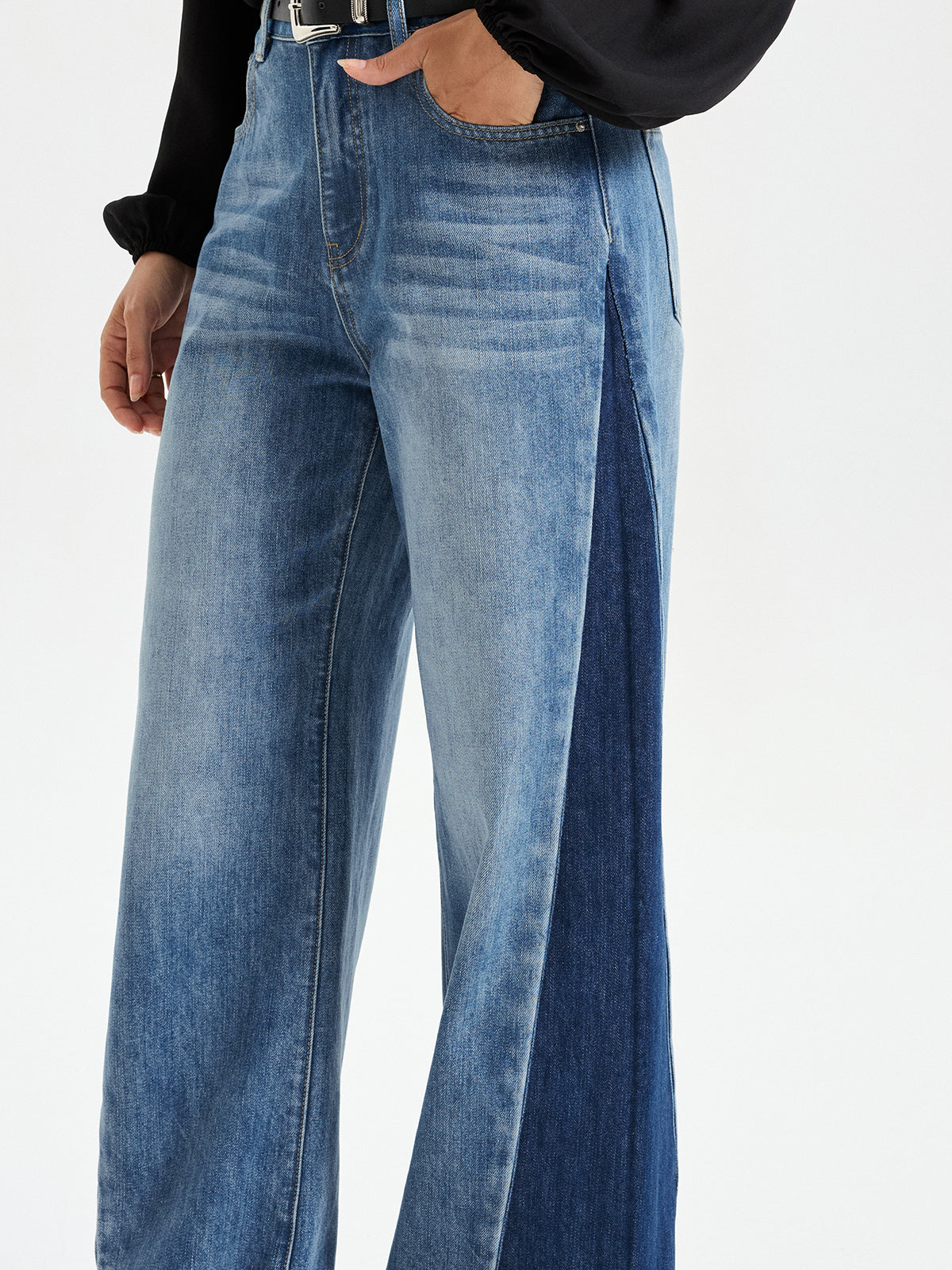 Maribel | Jeans Barrel Bicolor