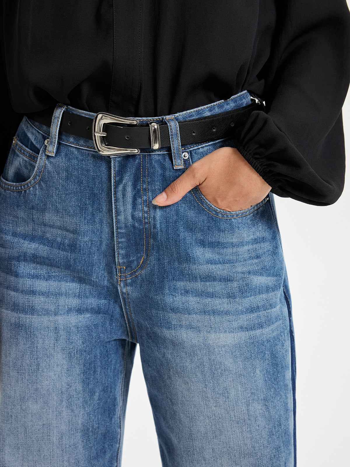 Maribel | Jeans Barrel Bicolor