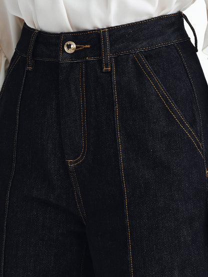 Ainhoa | Jeans de Tiro Medio con Bajo Vuelto