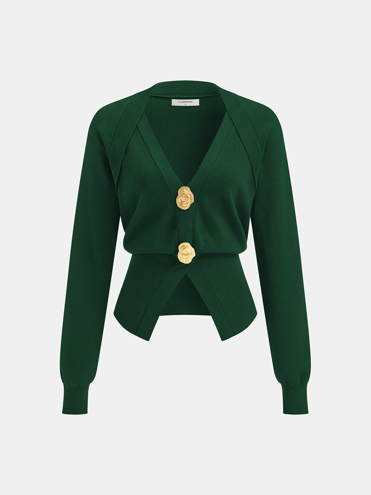 Ángeles | Jersey de Cuello en V con Detalle Metálico