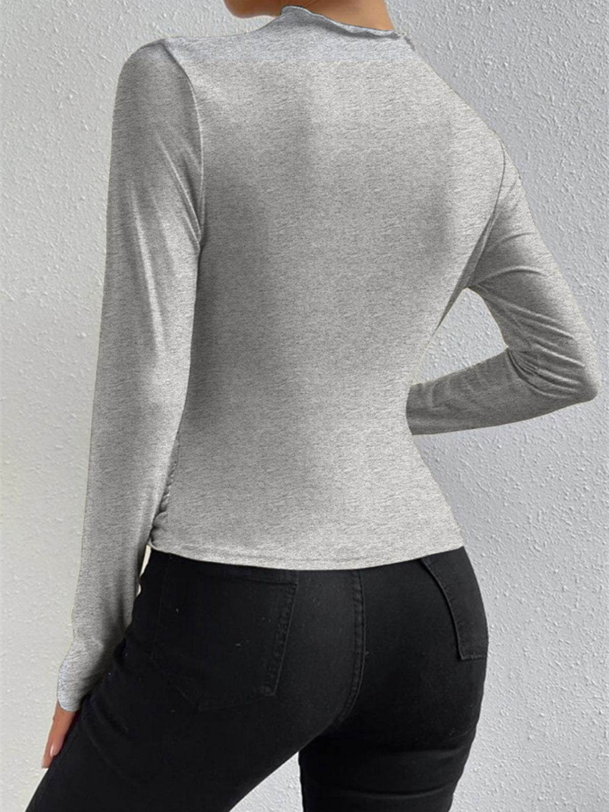 Elsa | Top Fruncido de Cuello Alto
